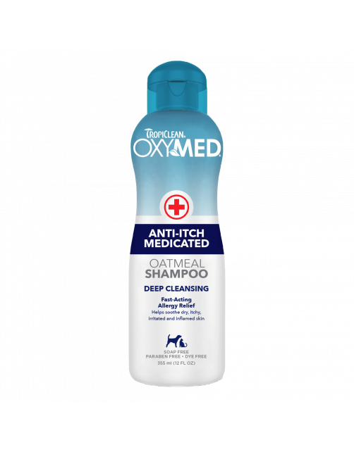 Tropiclean Oxy-Med Medicated Anti-Itch Shampoo - Hondenvachtverzorging - 355 ml