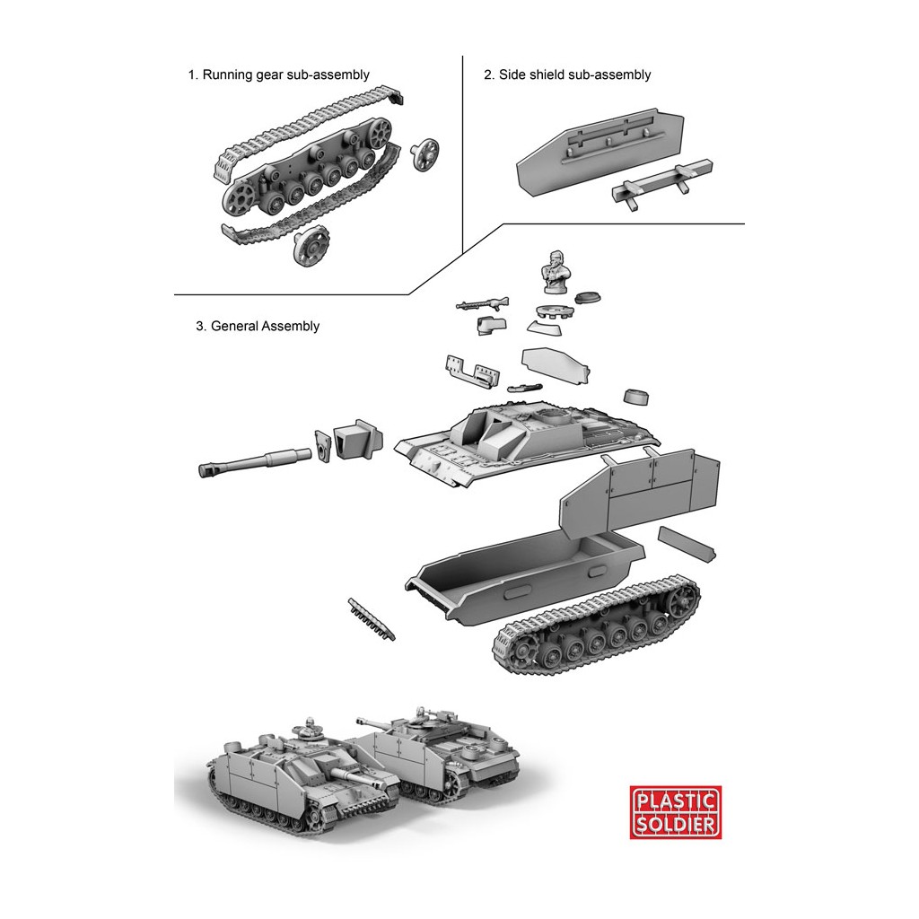 15mm WW2 German Stug III Ausf F8/G Assault Gun