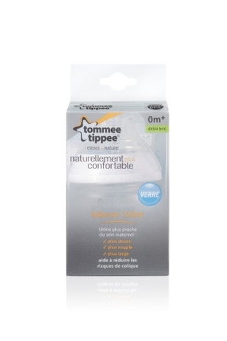 Biberon Close to nature Verre 150ml - TOMMEE TIPPEE