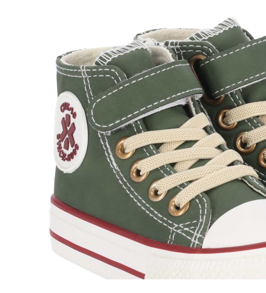 Tênis infantil Chika10 Lito, tamanho 37, verde.