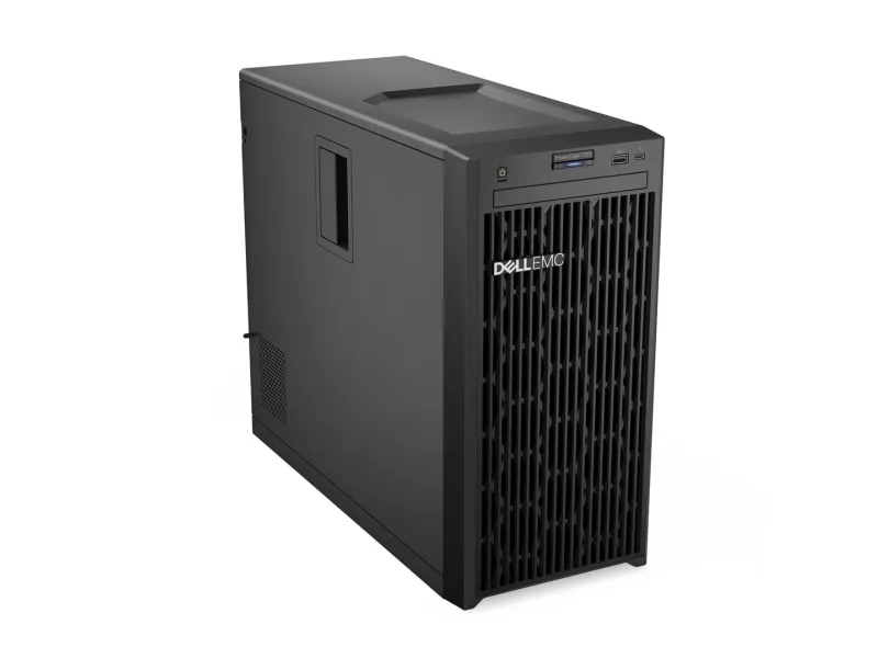 Dell PowerEdge T150 - Server - MT envejs - 1 x Xeon E-2314 / op til 4.5 GHz - RAM 16 GB - HDD 2 TB - Matrox G200 - Gigabit Ethernet - skærm: ingen - sort - med 3 års Basic Onsite