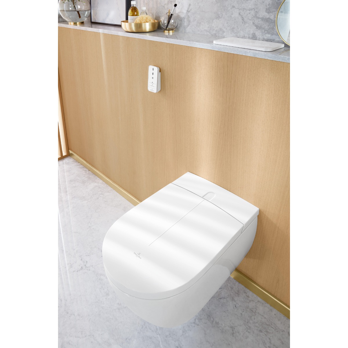 Villeroy & Boch ViClean douche wc randloos met softclose zitting wit glans