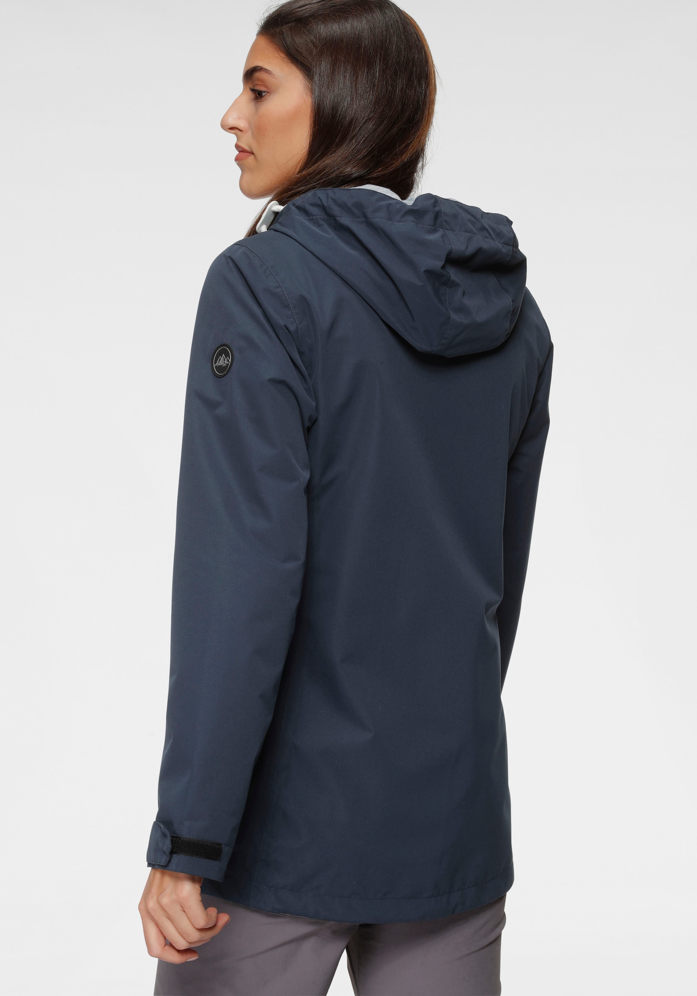 Polarino Funktionsjacke mit Kapuze Wasserdicht, winddicht und atmungsaktiv. Wassersäule 3000mm
