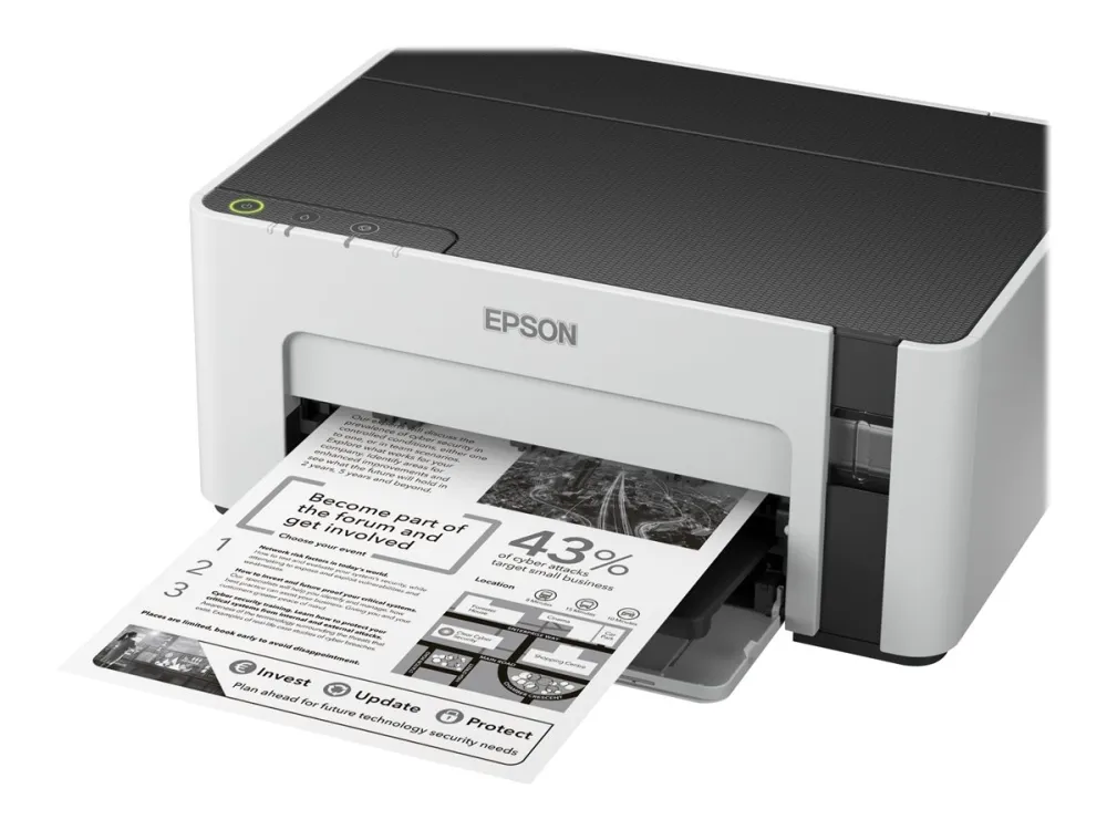 Epson EcoTank ET-M1100 - Printer - S/H - blækprinter - kan genopfyldes - A4/Legal - 1440 x 720 dpi - op til 15 spm - kapacitet: 150 ark - USB 2.0