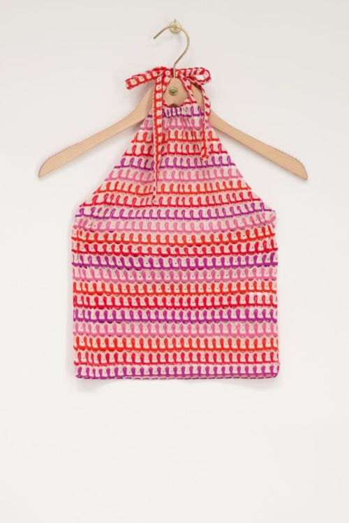 Multikleur crochet tanktop