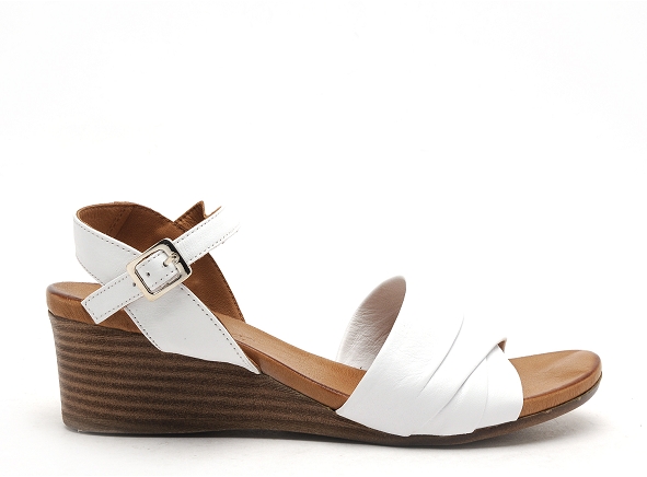 Coco abricot nu pieds talons femme minihy blanc