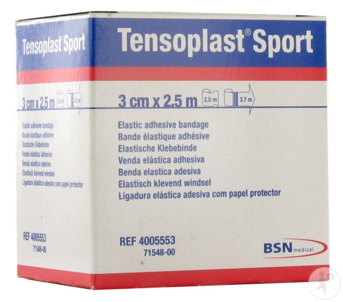 Bsn Medical Tensoplast Sport Bande Élastique Adhésive 3cm x 2,5m Pièce 1 (7154800)