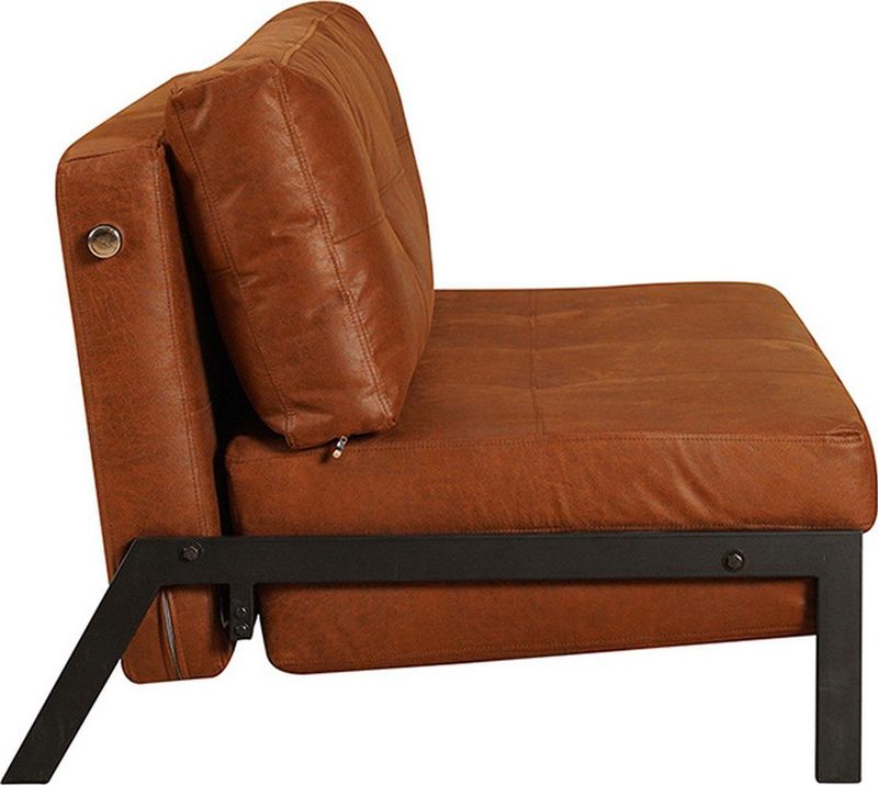 Bronx71 - Mikko - Slaapbank - Cognac - Eco-leer