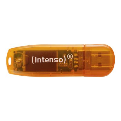 Intenso Rainbow Line - Clé USB 64 Go - USB 2.0 - orange (pack de 2)