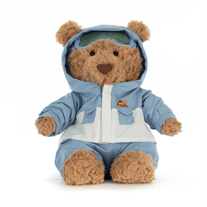 Jellycat Kosebamse, Bartholomew Bear Snowboarding Suit