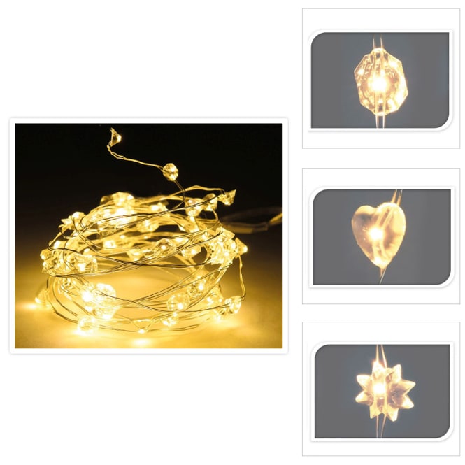 40er LED-Lichterdraht - ca. 2 m - 1 Stück