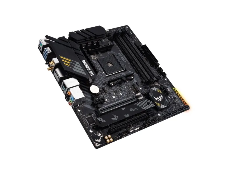 ASUS TUF GAMING B550M-PLUS WIFI II - Bundkort - micro ATX - Socket AM4 - AMD B550 Chipset - USB-C Gen2, USB 3.2 Gen 1, USB 3.2 Gen 2 - 2.5 Gigabit LAN, Wi-Fi 6, Bluetooth - onboard grafik (CPU påkrævet) - HD Audio (8-kanaler)