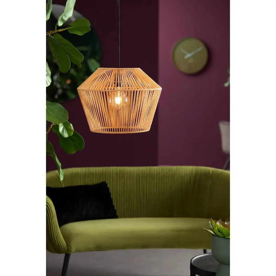 Hanglamp Caspian - Bruin/Wit- Ø40cm