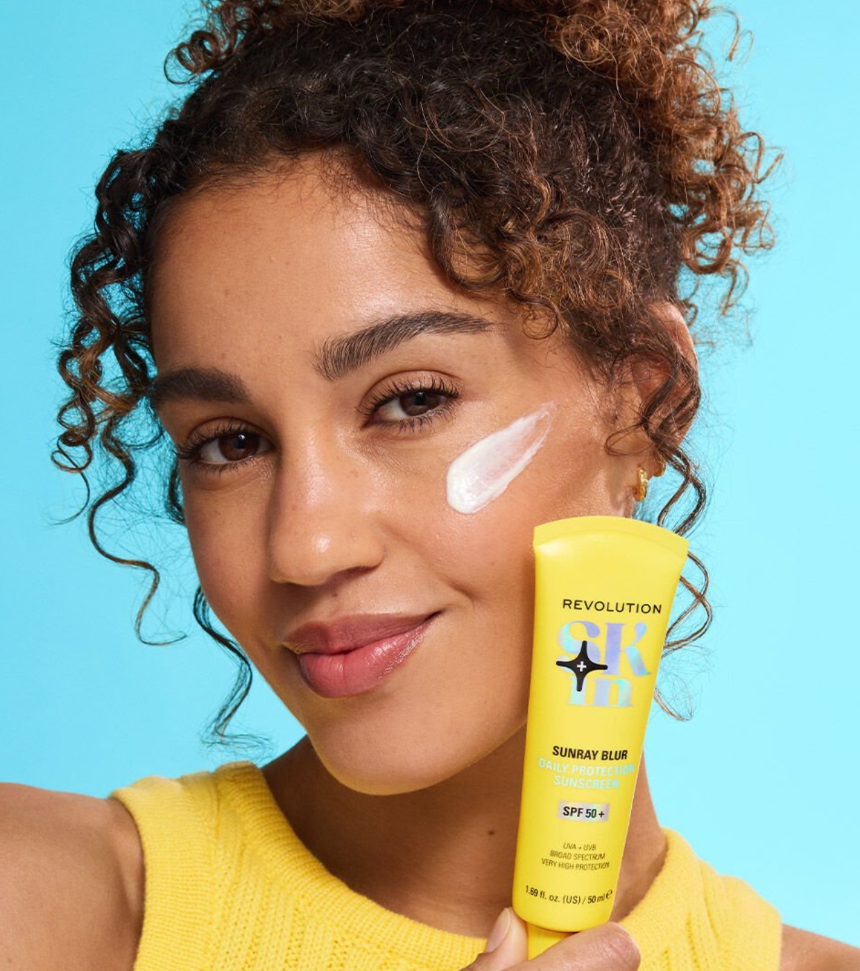 Revolution Skin - Protetor solar matificante com niacinamida Sunray Blur SPF50+