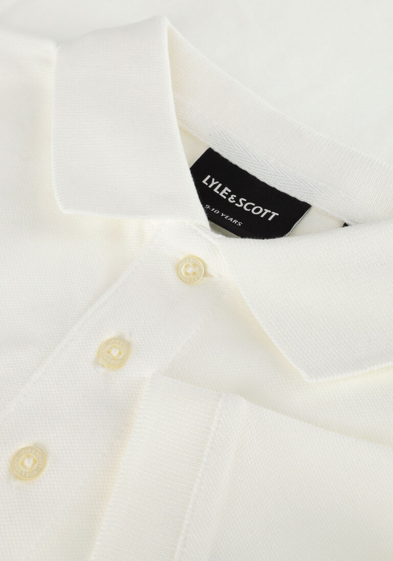 LYLE & SCOTT witte lyle & scott polo plain polo shirt b