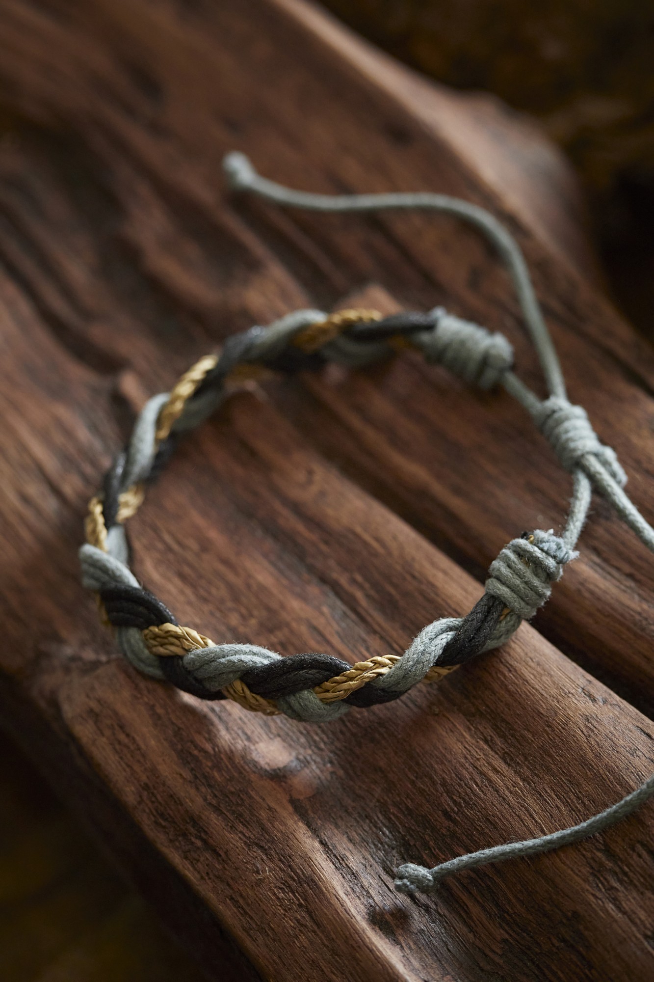 Armband 'Brandon', natur, blau, schwarz, T 4,5 cm, B 4,5 cm, H 0,5 cm günstig bestellen