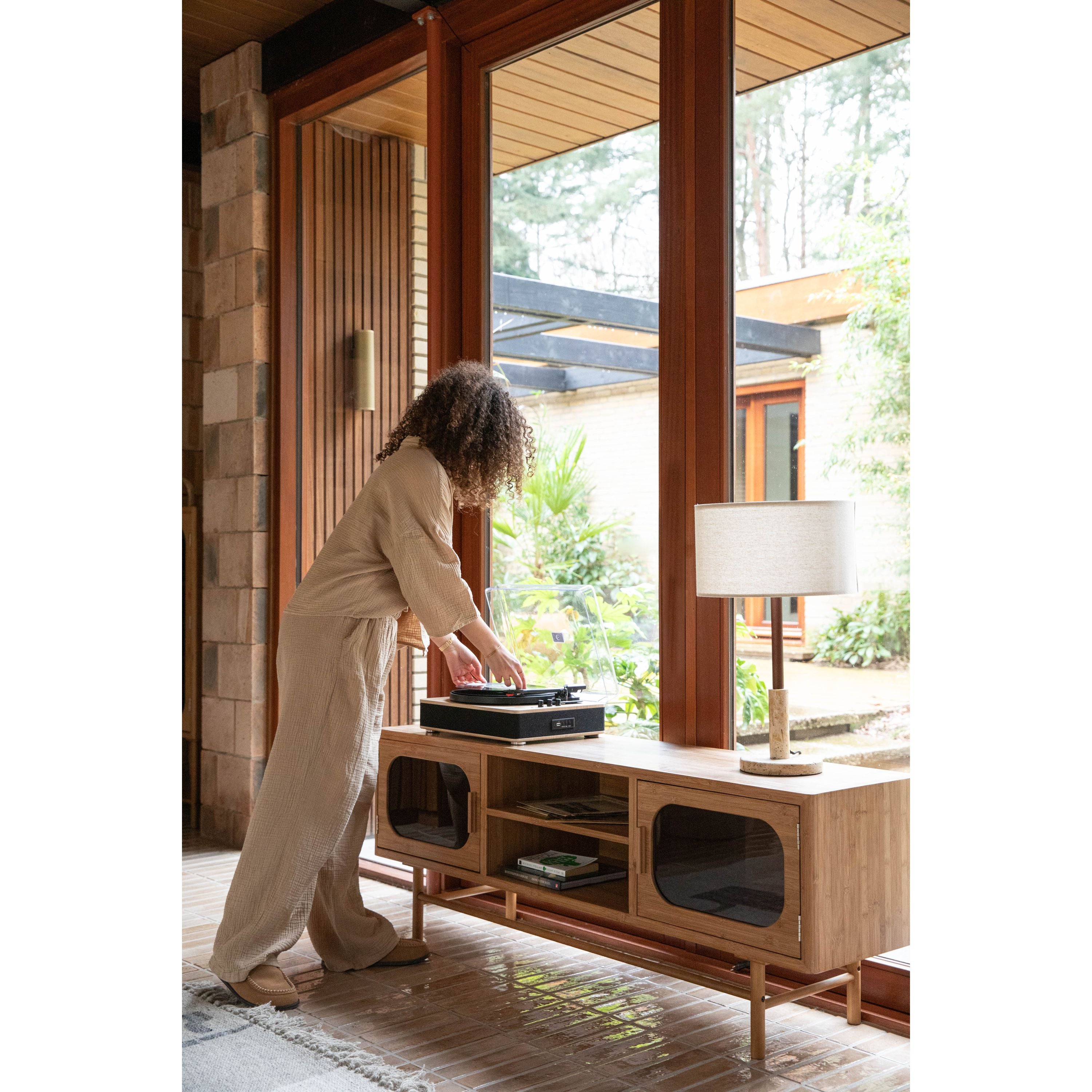 Dutchbone Caroun Dressoir Bamboe hout Bruin