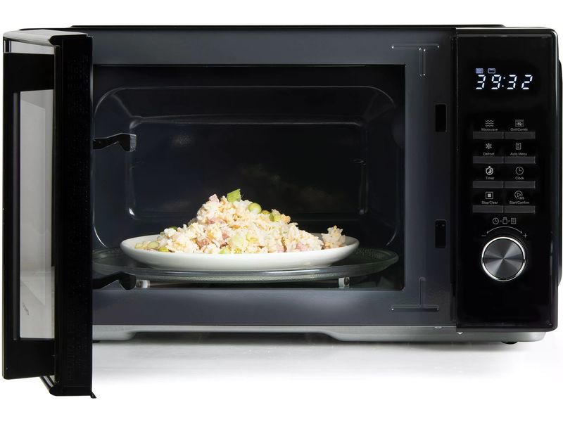 Domo Mikrowelle mit Grill DO22501G Schwarz Mikrowelle mit LED-Anzeige