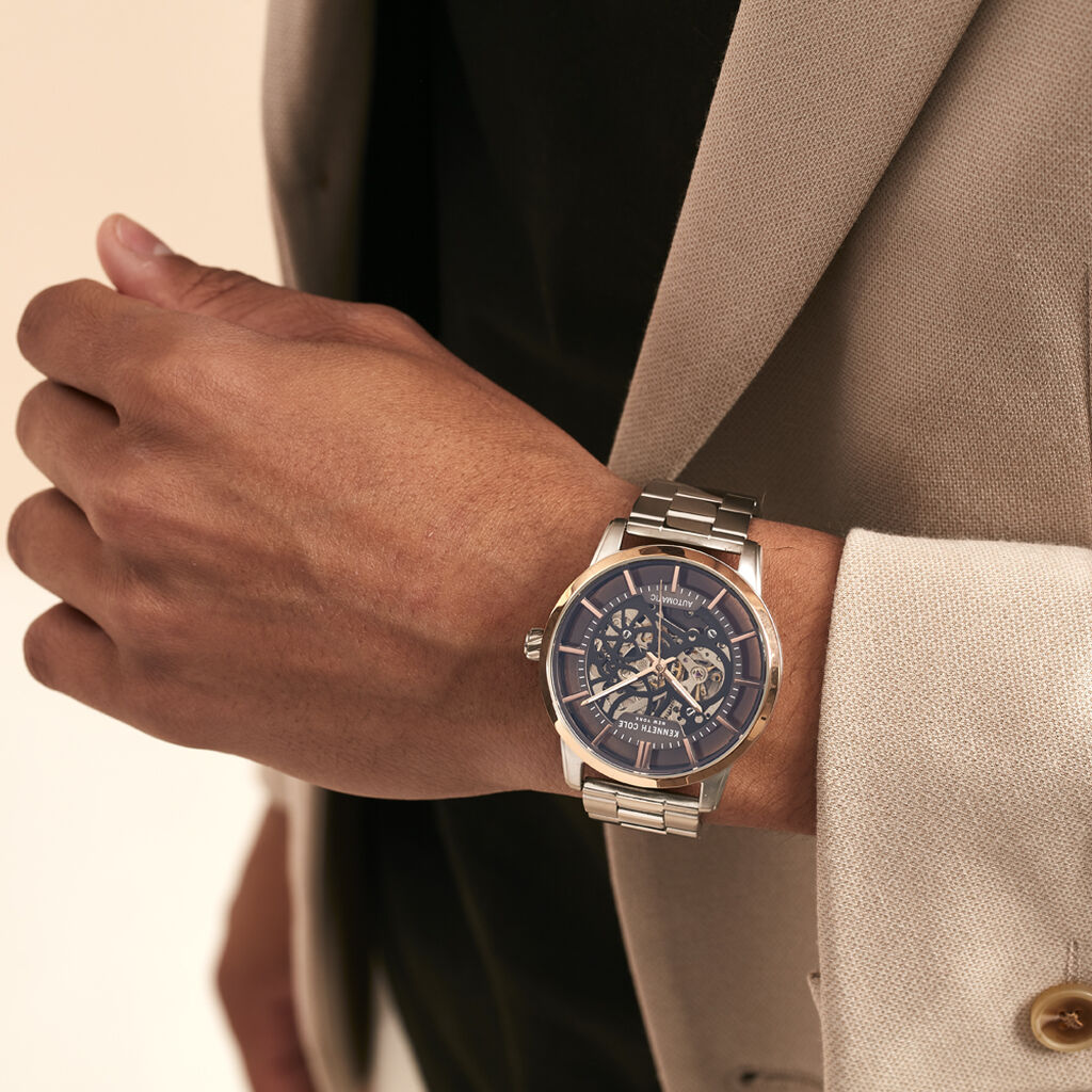 Montre Kenneth Cole Automatic Argenté