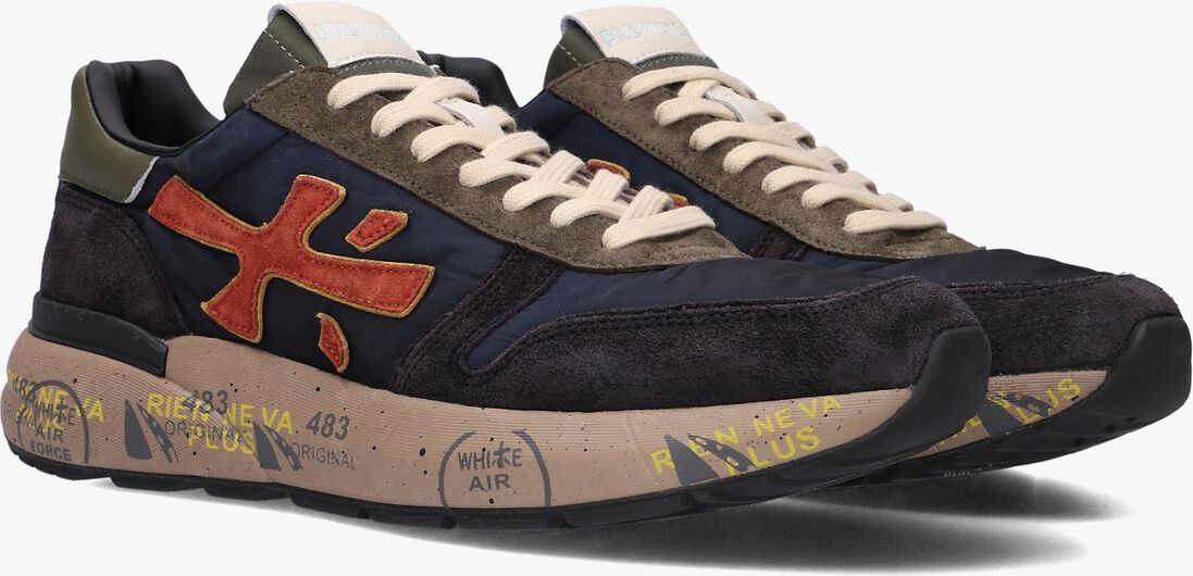 blauwe premiata lage sneakers mick
