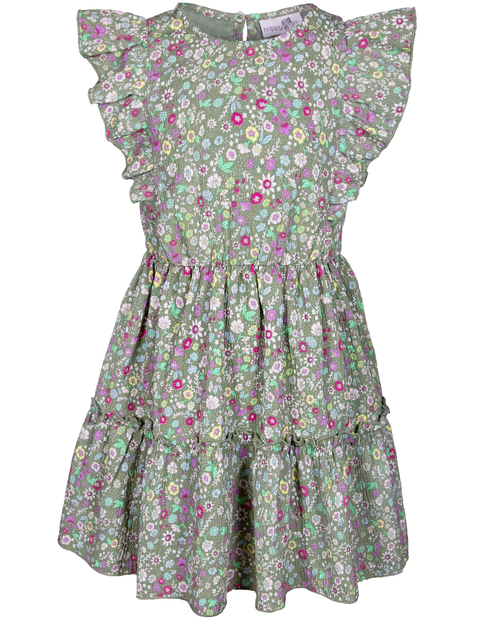 Kurzarm-Kleid ADORABLE in light olive