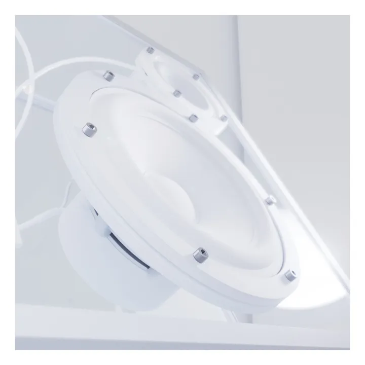 Transparent Speaker Enceinte en verre trempé | Blanc