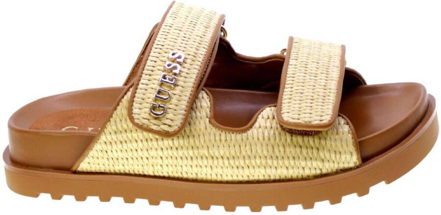 Guess Slippers met labelapplicatie model 'FADELIZE'