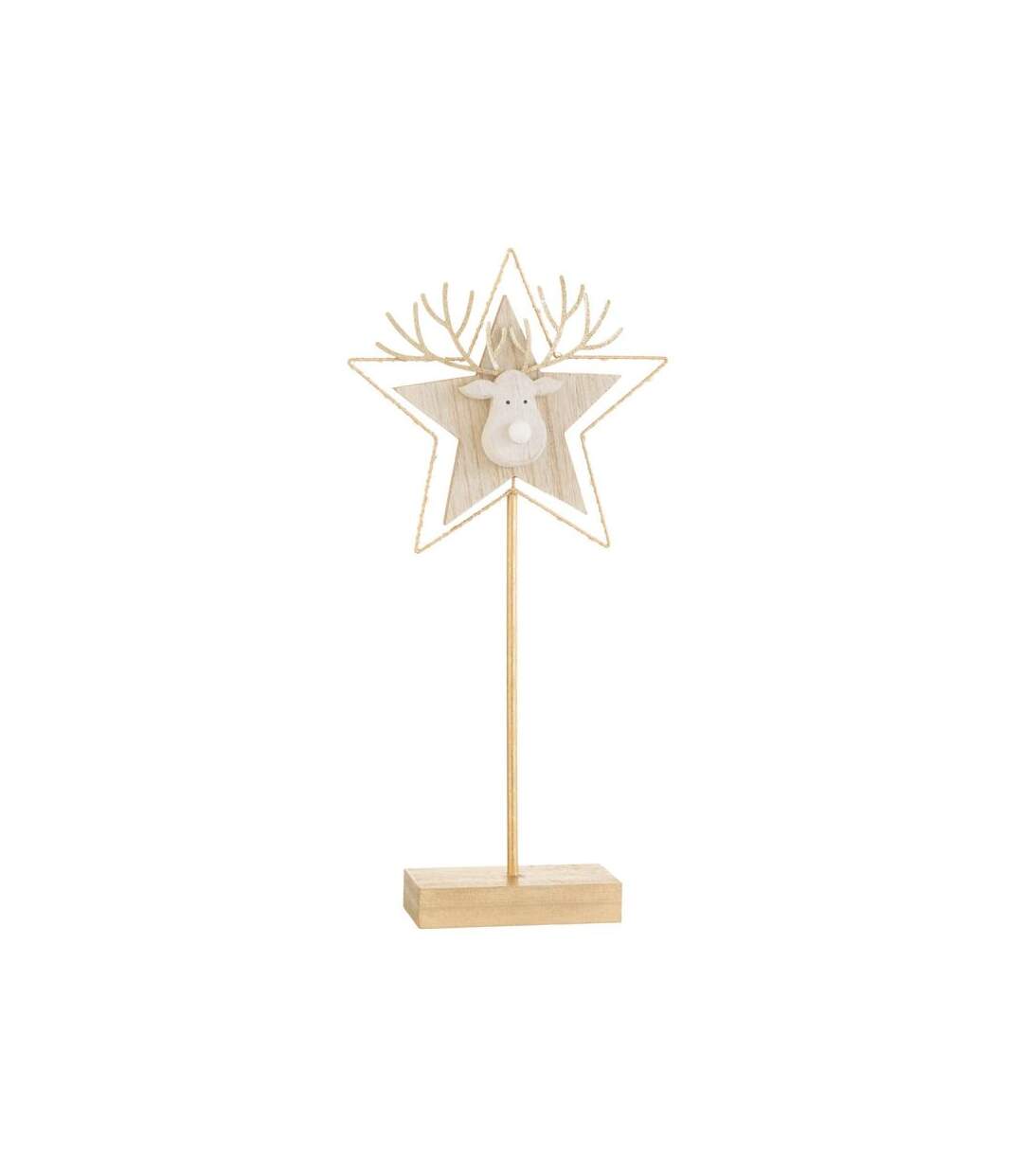 Paris Prix - Décoration De Noël à Led renne étoilé 50cm Or