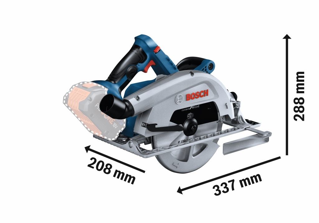 Bosch GKS 18V-68 C Li-ion accu cirkelzaag body in L-Boxx - 190mm - 06016B5001
