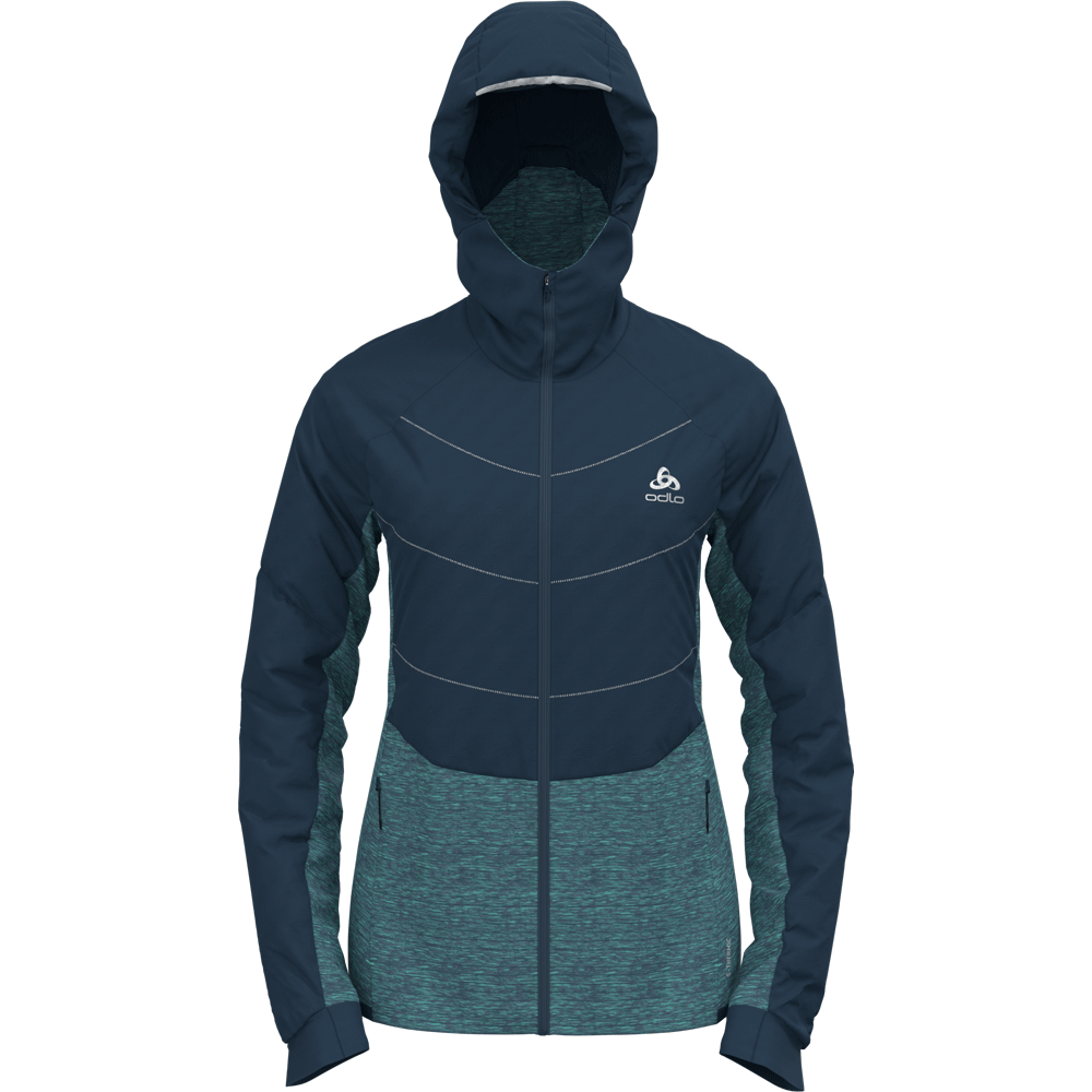Odlo Run Easy S-Thermic Laufjacke Damen blue wing teal