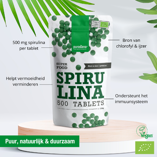 Purasana Vegan Spirulina Tabletten 500TB
