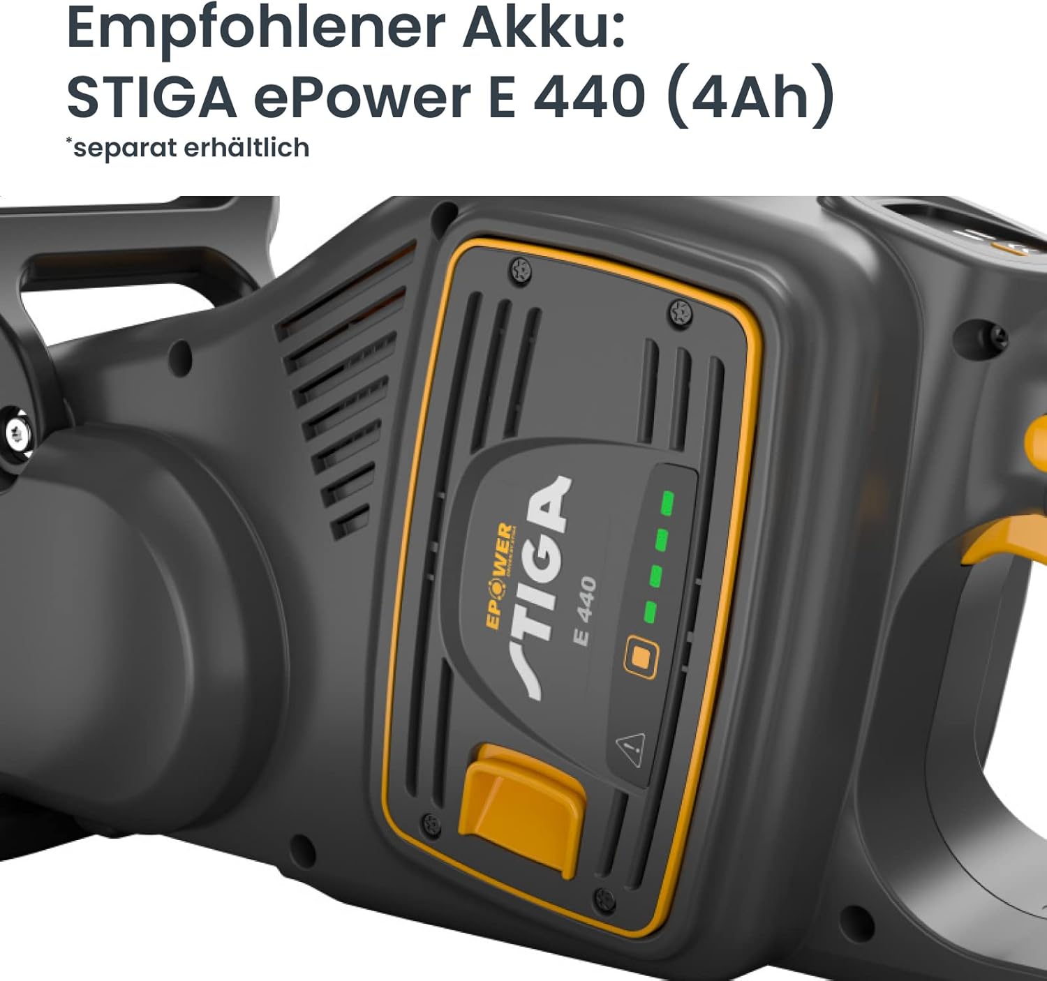 STIGA CS 700e Akku-Kettensäge, 48V ePower, 1,2 kW bürstenloser Motor, PX Low Profile Kette, LED-Panel, Soft-Touch-Griff, Akku und Ladegerät nicht enthalten