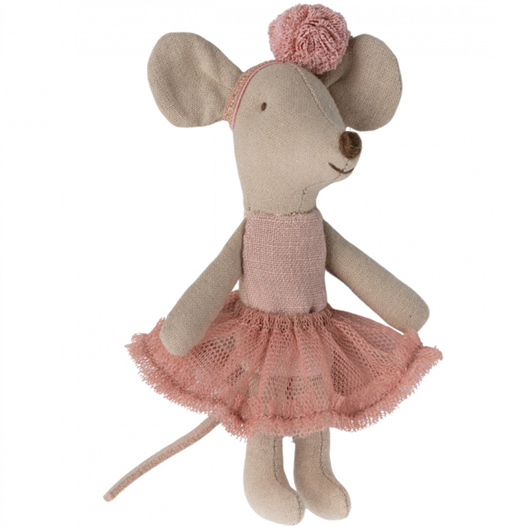 Maileg knuffelmuis ballerina - rose - 10 cm