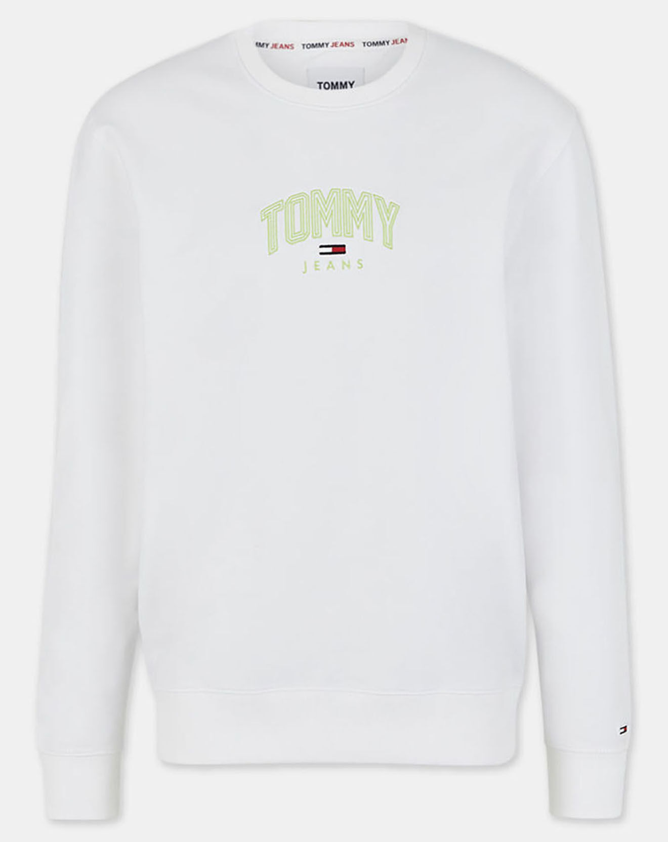 Tommy Jeans Sweat lightweight tommy crew blanc