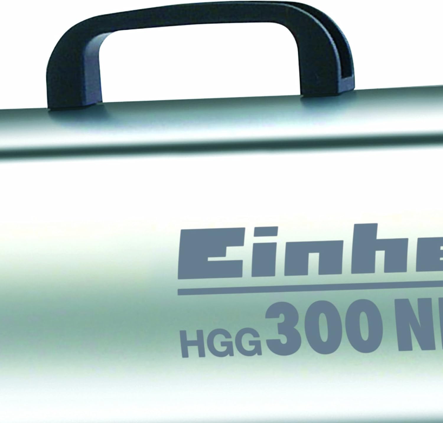 Einhell Heißluftgenerator HGG 300 Niro (30 kW, 1,5 bar Betriebsdruck, 500 m³/h Luftvolumenstrom, Piezozündung, Rückbrandsicherung, Turbo-Ventilator), Silber, Schwarz