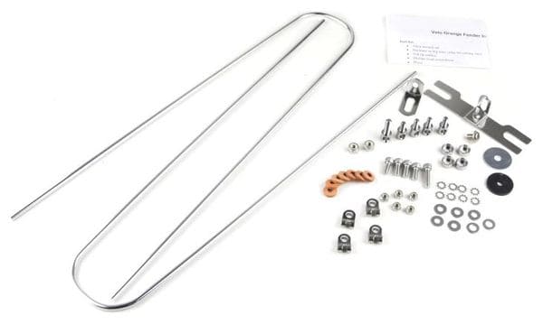 Paire de Garde-Boue VéloOrange 27'' Hammered Fenders 45mm Argent