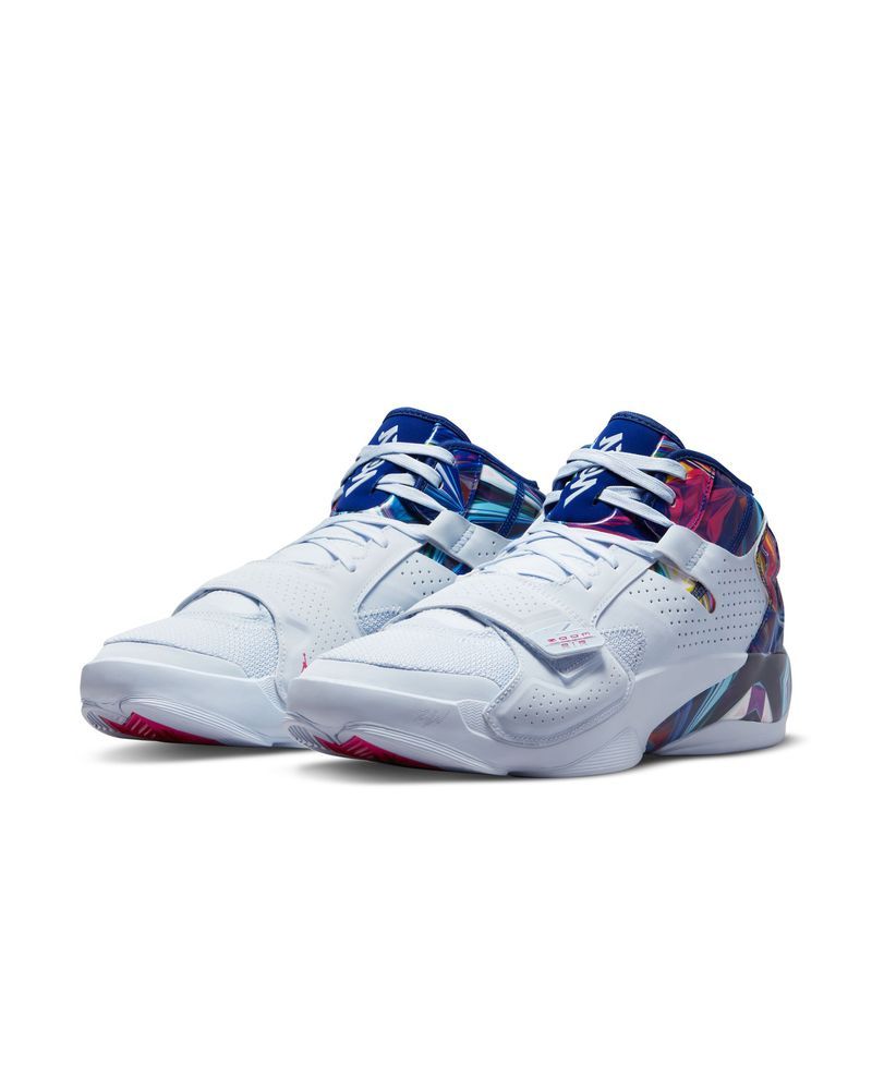 Chaussures de basket Nike Jordan Zion 2 Blanc & Bleu pour homme