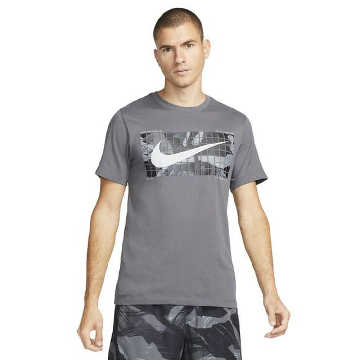 Nike Dri Fit Camo T Shirt Grå