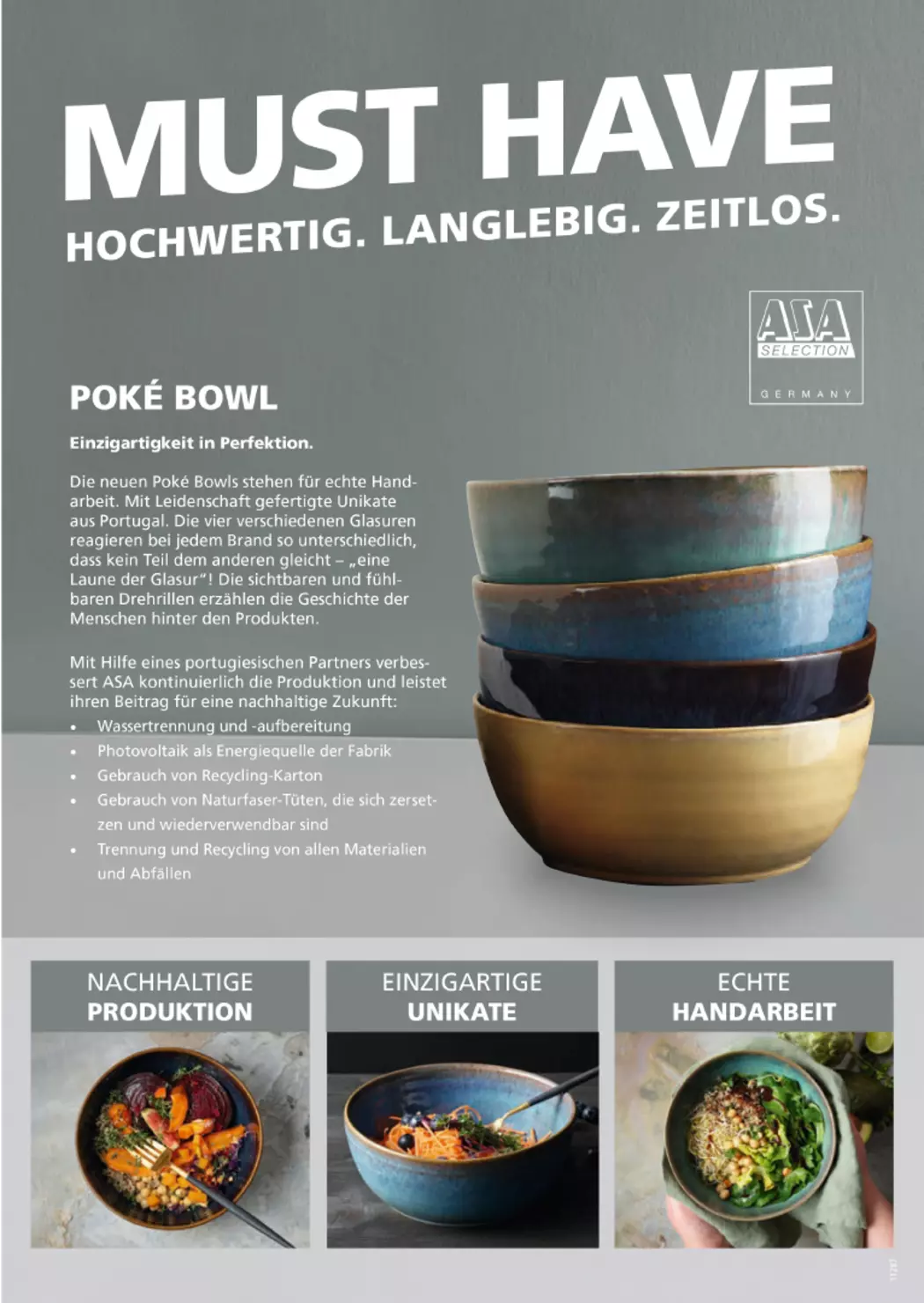 Schale Poke Bowl quinoa 800 ml