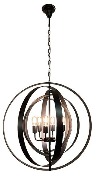 Hanglamp 6-lichts rond Pluton ⌀80  cm