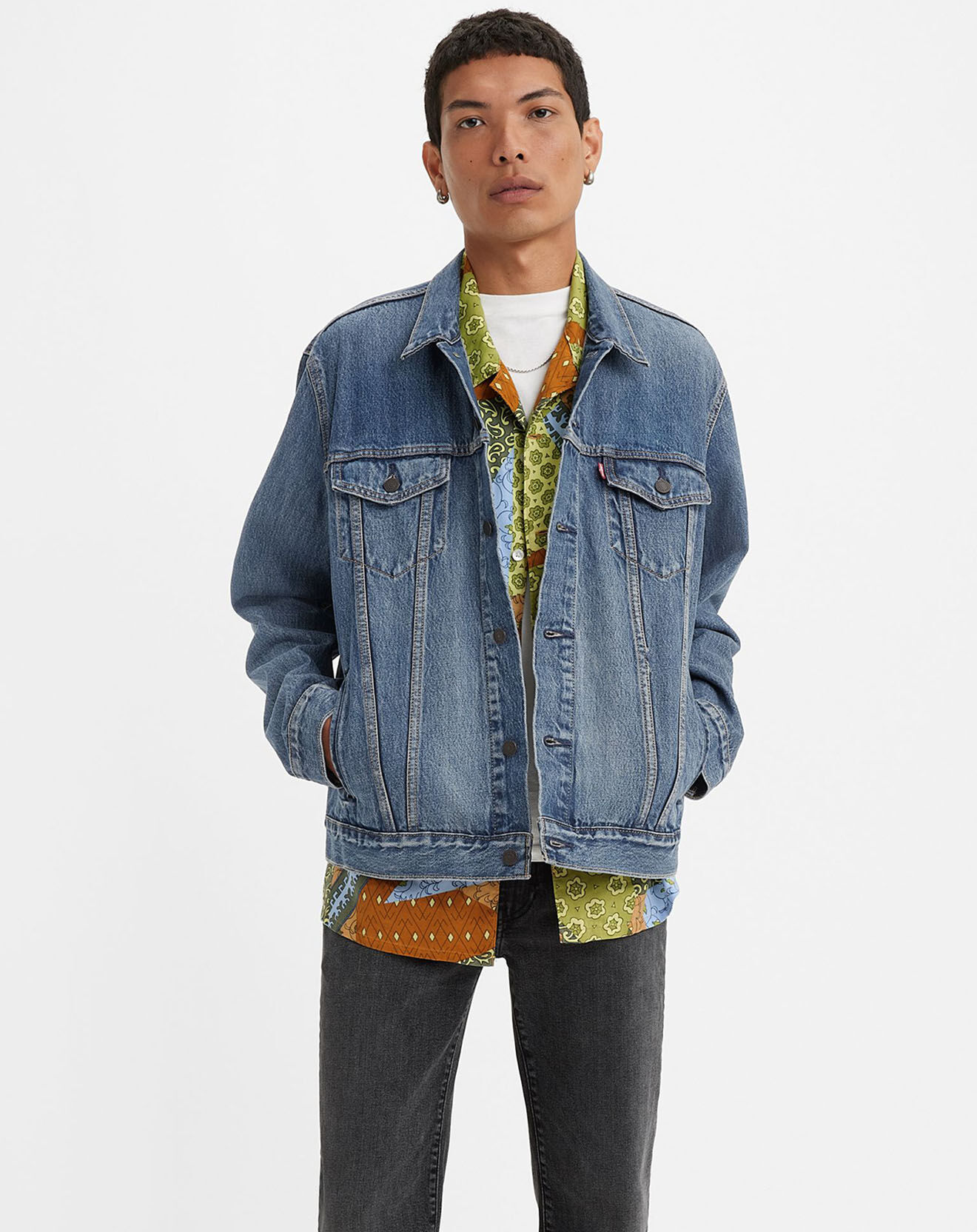 Levi's® Veste en jean The Trucker original bleu moyen