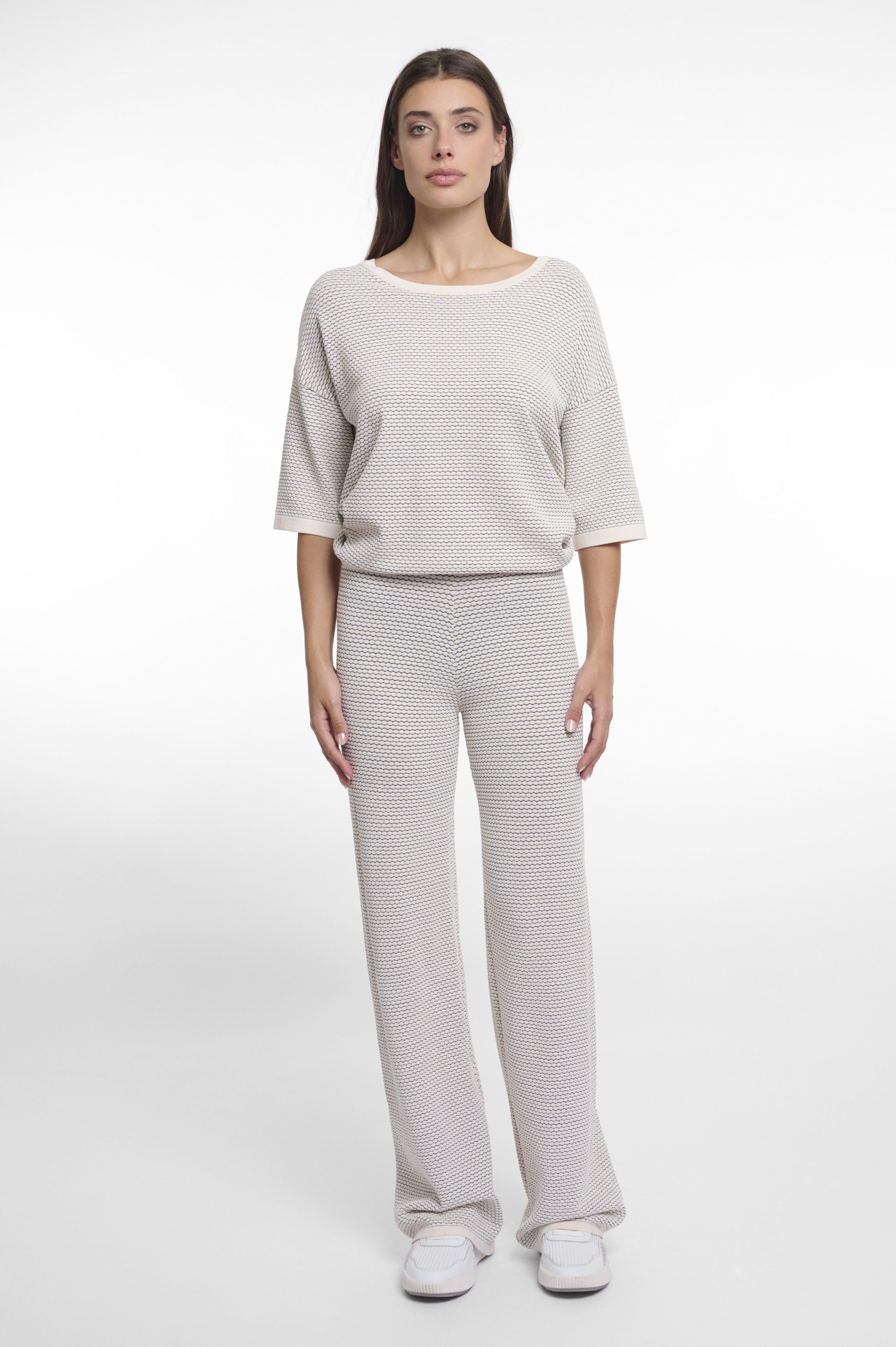 Rino & Pelle - Ariana Straightleg Trousers - Birch/Black