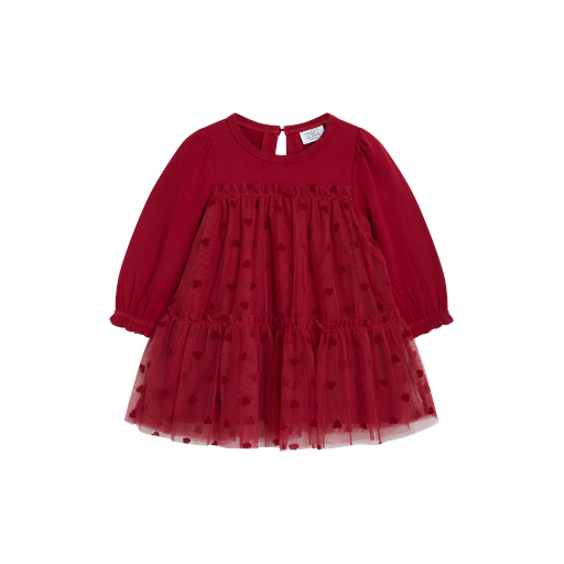 Hust & Claire Kis Kjole, Teaberry, 86 cm