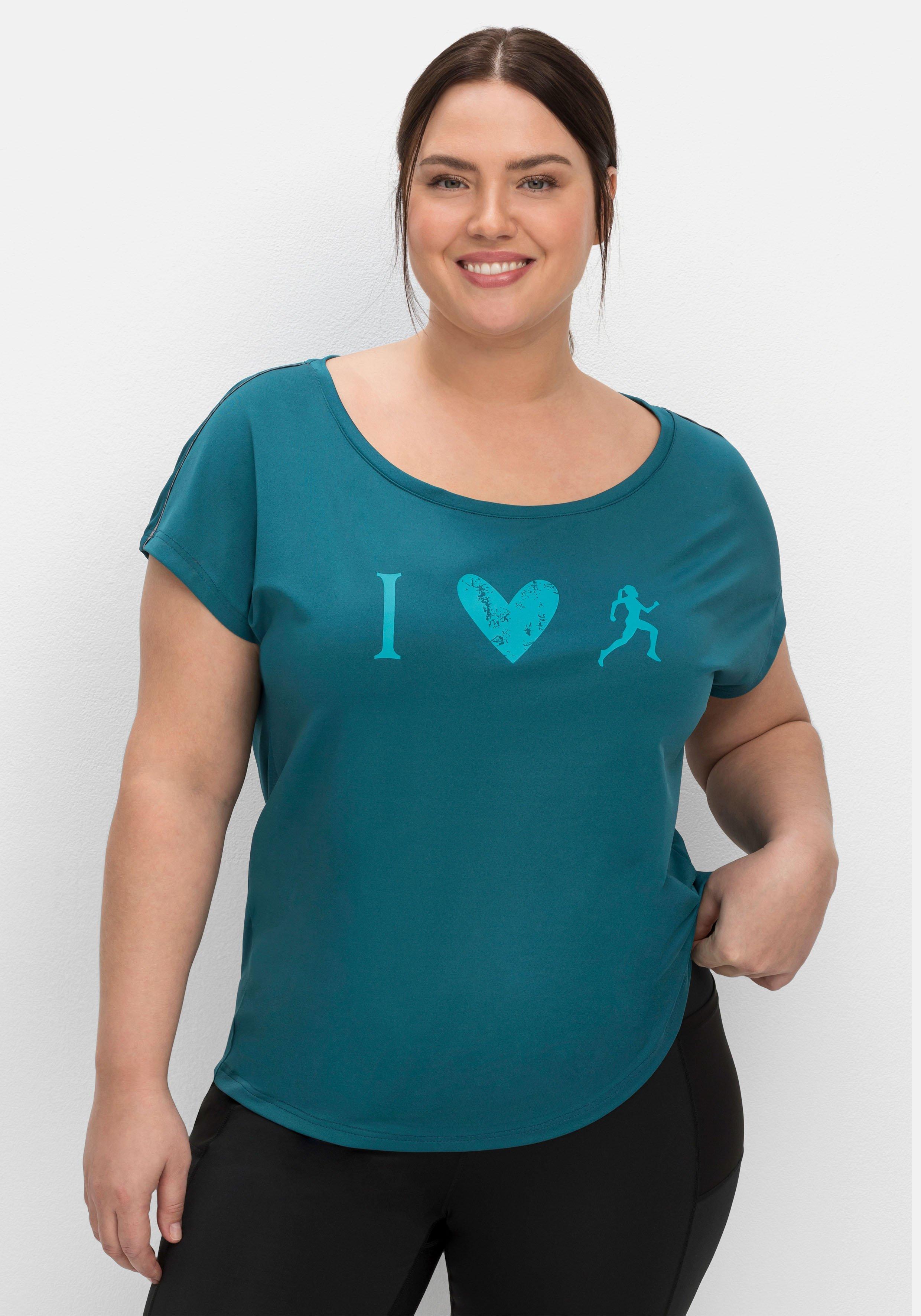 Funktionsshirt in Oversized-Form mit Frontprint