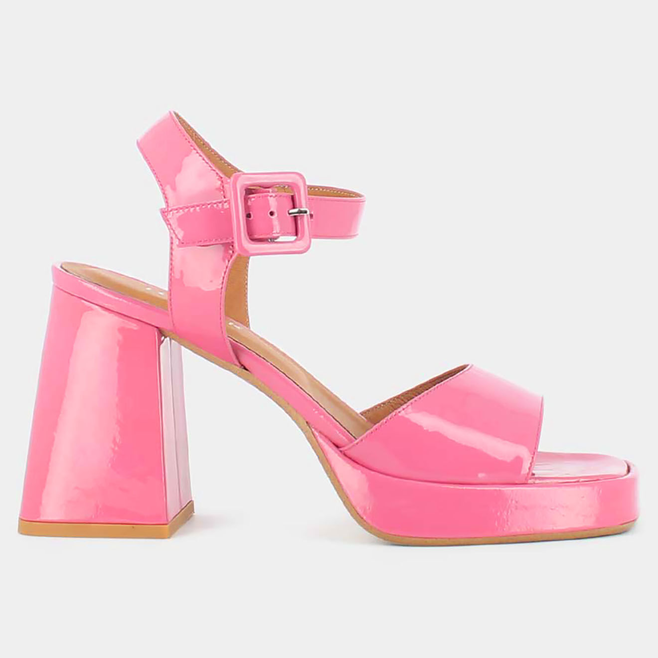 Jonak Sandales en Cuir verni Divina rose - Talon 9 cm