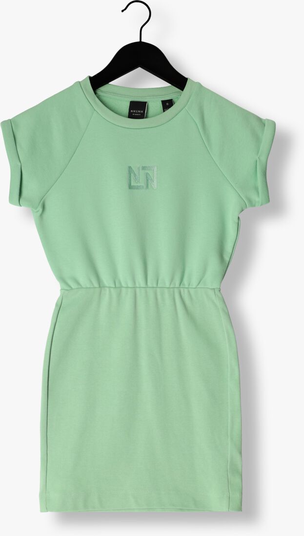 NIK & NIK groene nik & nik mini jurk fancy ss dress