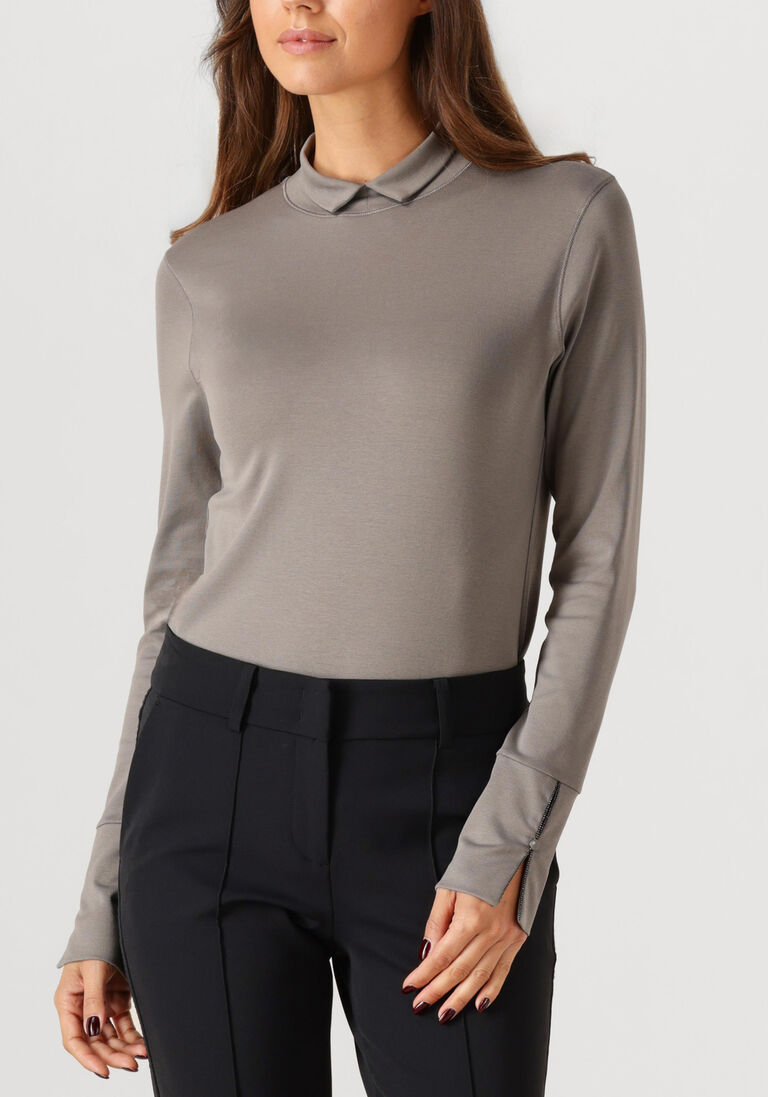 taupe marc cain collection top zc 48.05 j14