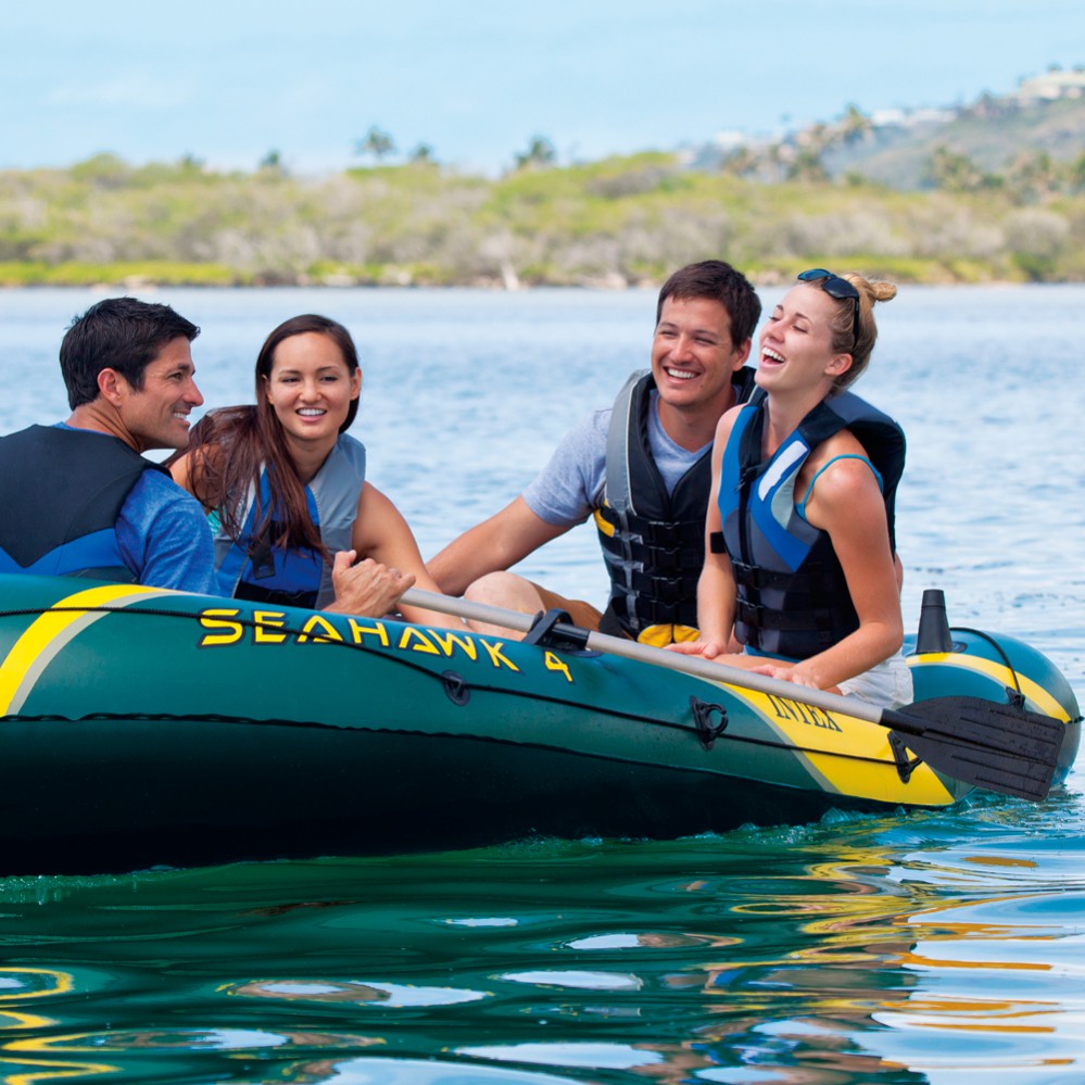 Bote inflável com remos Intex Seahawk 4