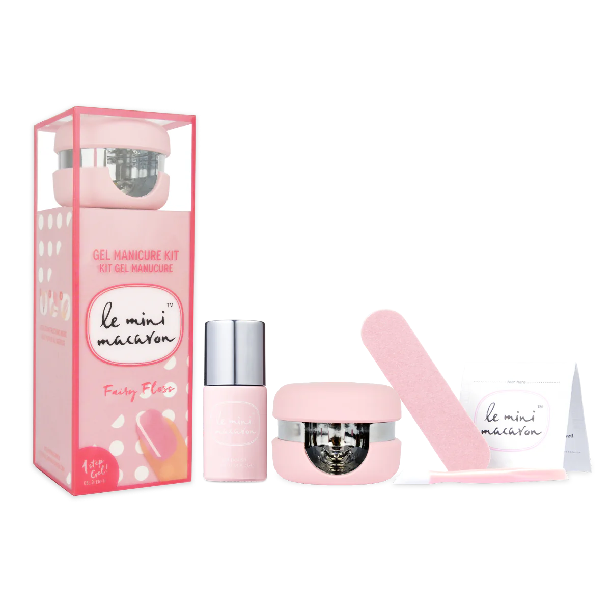 Le Mini Macaron  Gel manicure kit - Fairy Floss