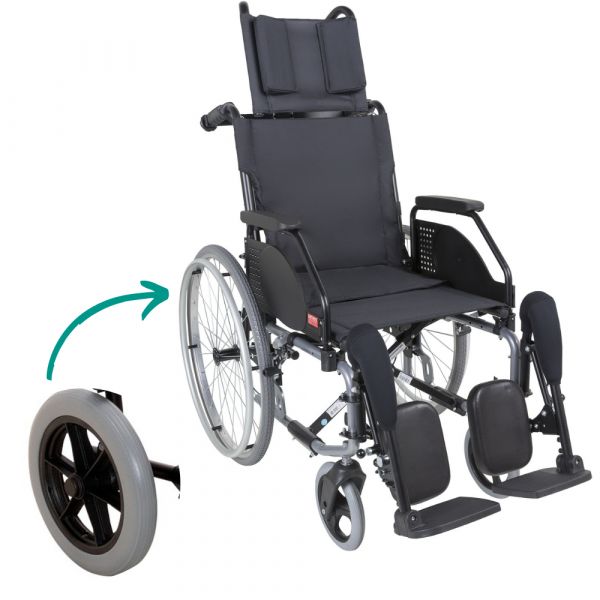 Orthos Xxi Cadeira de Rodas Celta Cama Largura Assento Cadeiras : 50 cm Rodas: Maciça (anti-furo) Versão: Roda Pequena (trânsito)